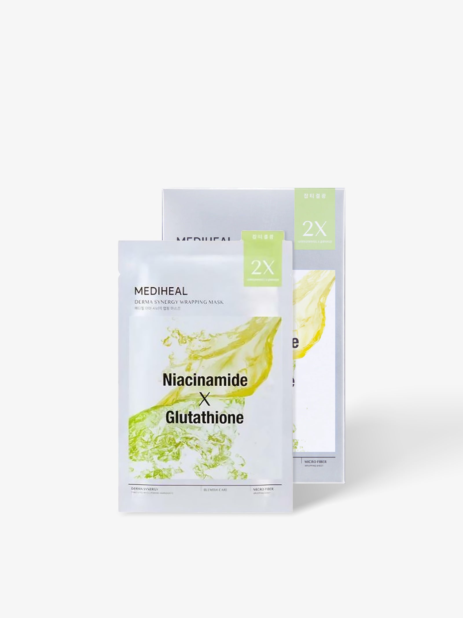 MEDIHEAL Niacinamide X Glutathione Blemish Care Derma Synergy Wrapping Mask  10 Sheets – Twenties Beauty