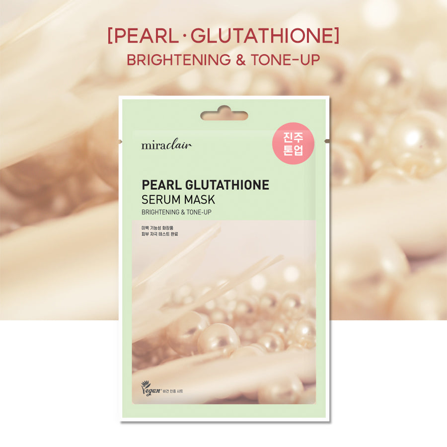 Miraclair Pearl Glutathione Serum Mask 10 Sheets Twenties Beauty Miraclair Pearl Glutathione Serum Mask 10 Sheets Twenties Beauty
