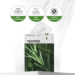 Teatree Essential Mask Calming Moisture 10 Sheets