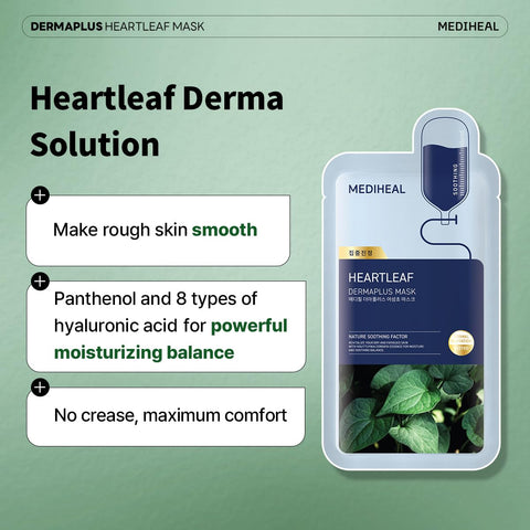 Mascarilla Dermaplus Heartleaf (10 hojas)