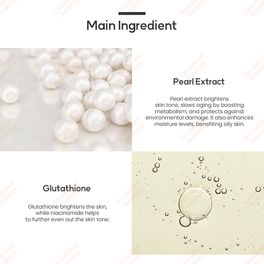 Miraclair Pearl Glutathione Serum Mask 10 Pack Miraclair Pearl Glutathione Serum Mask 10 Pack