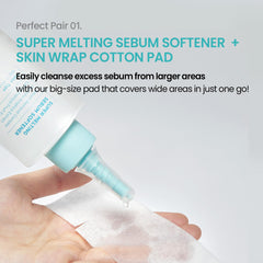 Super Melting Sebum Softener 150g + Cotton Set