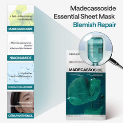 Madecassoside Essential Mask Blemish Repair 10 Sheets