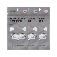 Cat Miracle Pore Nose Pack 3 Pack