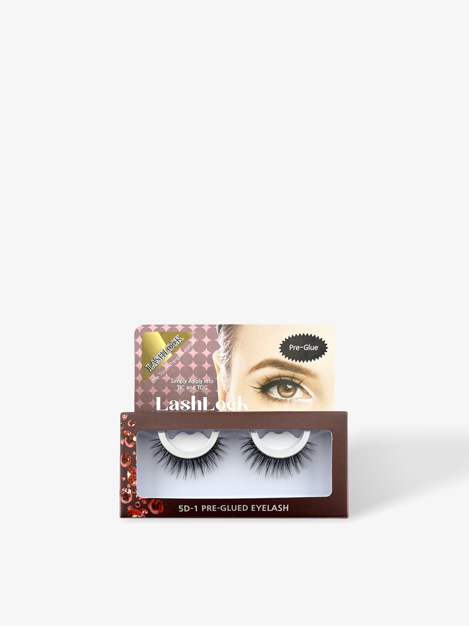 Pestañas postizas pre-pegadas 5D-1 One Touch