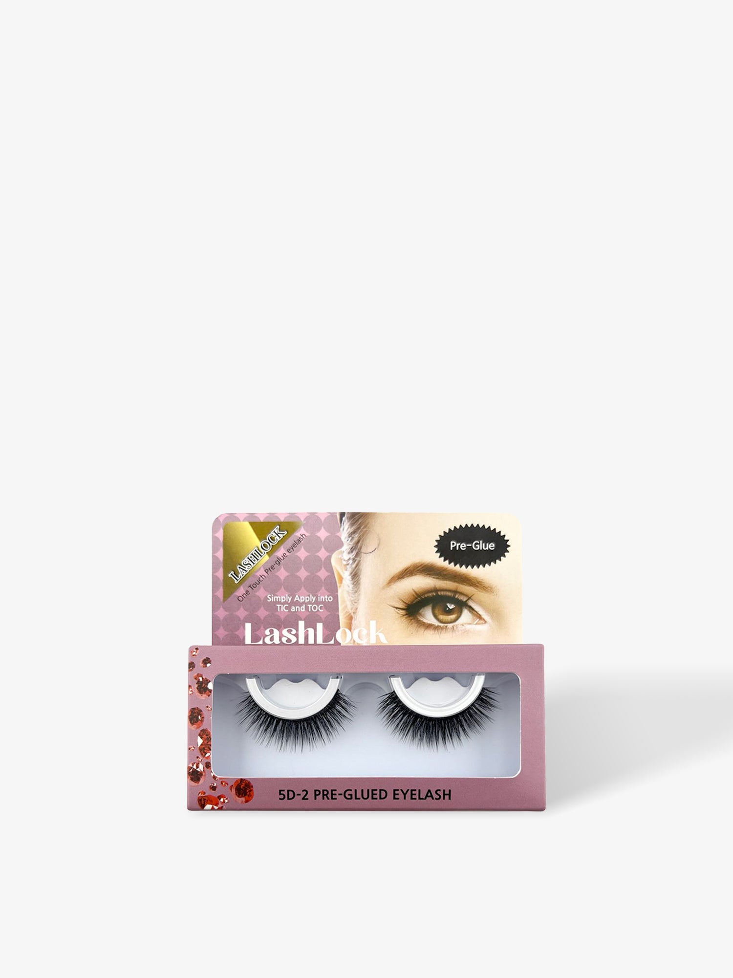 Pestañas postizas pre-pegadas 5D-2 One Touch