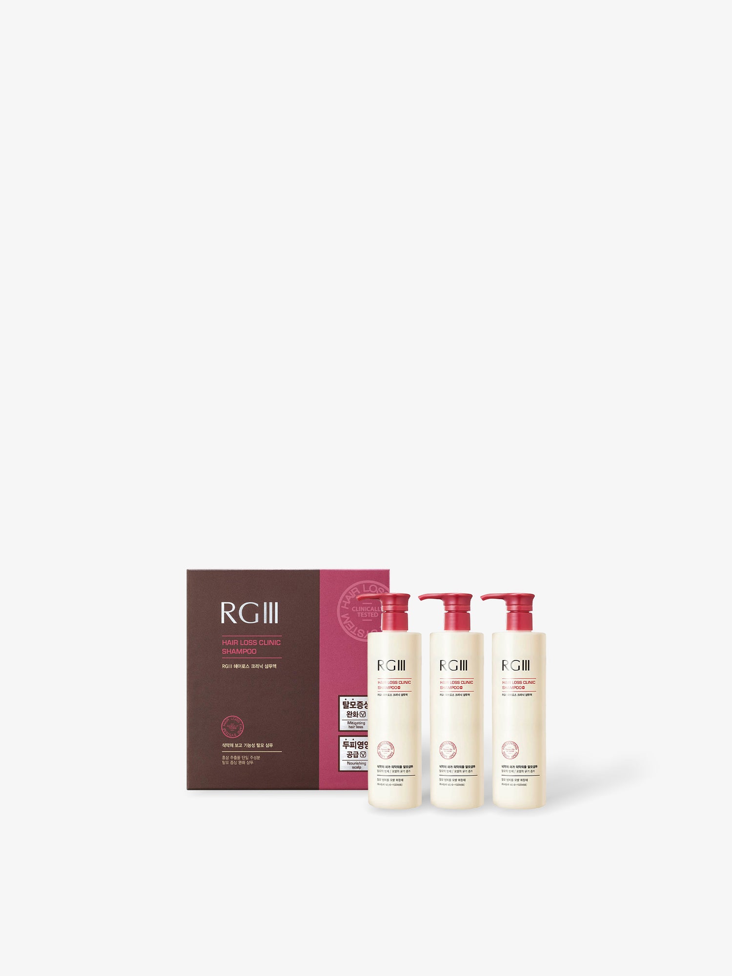 RGIII Hair Loss Clinic Shampoo 3 Set