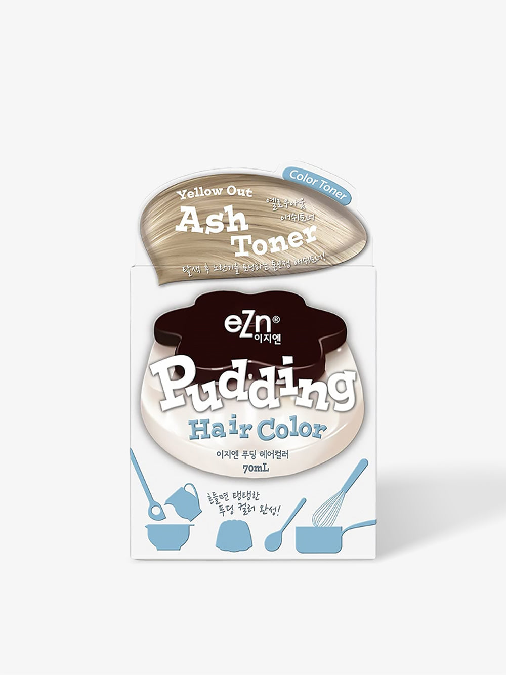 Tonificador de pelo en tono ceniza Yellow Out, 140 ml