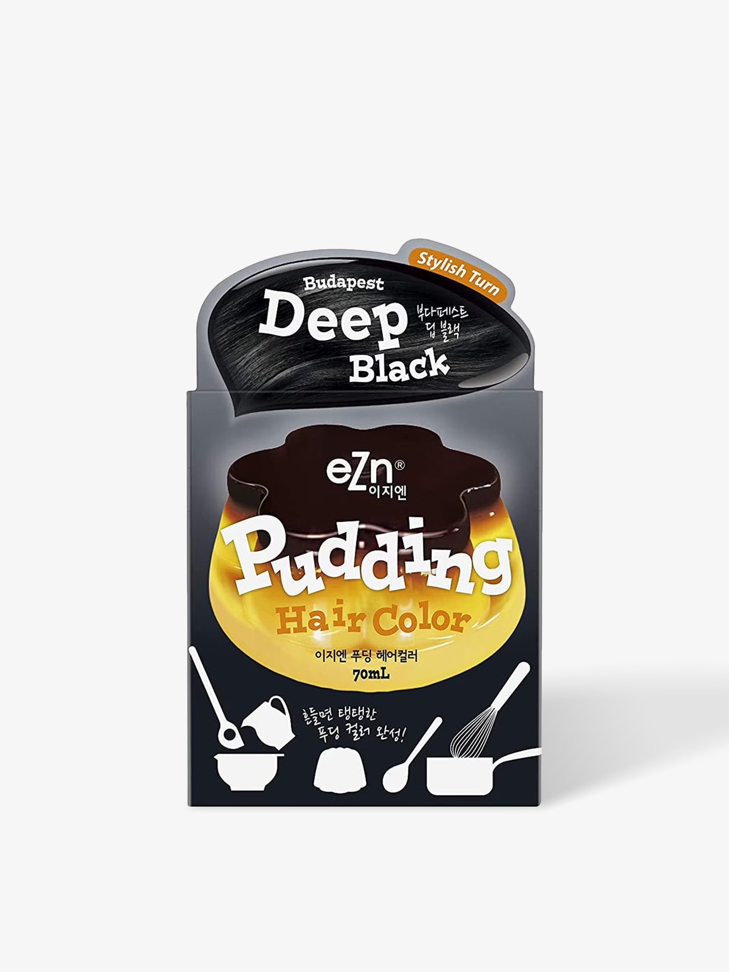 Tinte para el cabello Budapest Deep Black Pudding 140 ml