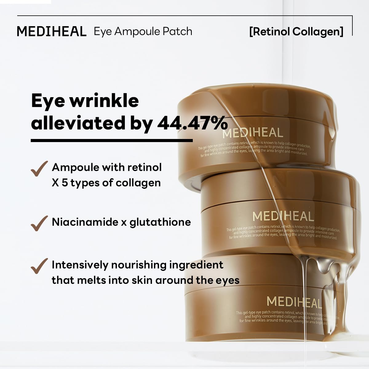MEDIHEAL Retinol Collagen Eye Ampoule Patch 60pcs Twenties Beauty MEDIHEAL Retinol Collagen Eye Ampoule Patch 60pcs Twenties Beauty