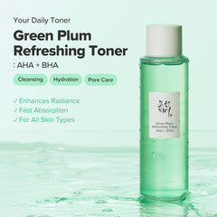 Tónico refrescante Green Plum: AHA + BHA 150 ml