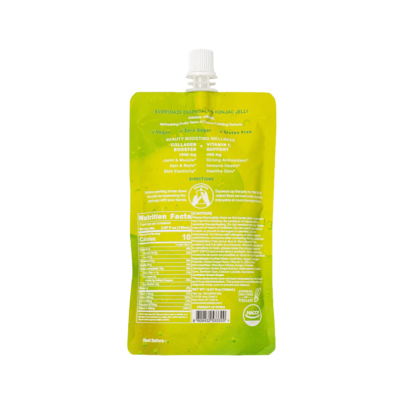 Green Grape Essential C's Konjac Jelly (Collagen + Vitamin C)