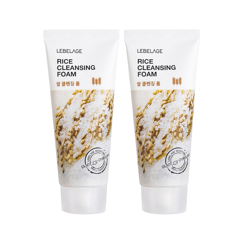 LEBELAGE Rice Cleansing Foam Set