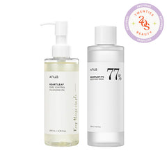 Heartleaf 77 Pore Control Cleansing Oil & Soothing Toner Duo