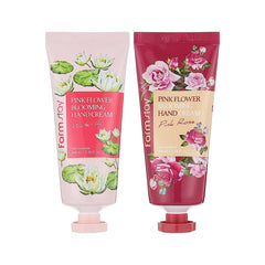 Pink Flower Blooming Hand Cream Duo