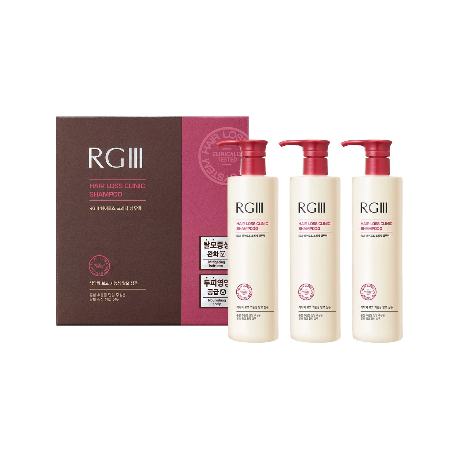 RGIII Hair Loss Clinic Shampoo 3 Set