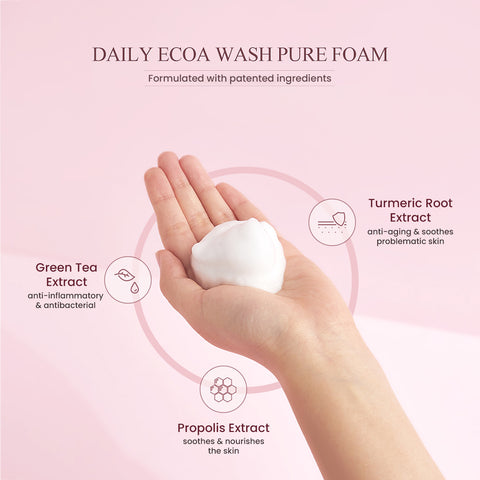 Daily Ecoa Wash Pure Foam 150g