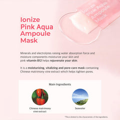 Ionize Pink Aqua Ampoule Mask