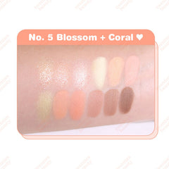 Blossom+Coral Pin Point Eyeshadow Palette 8.9g