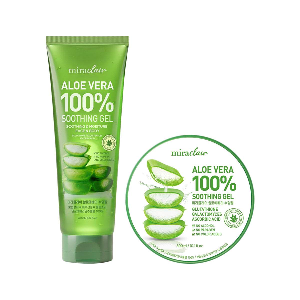 Aloe Vera 100% Soothing Gel 260ml+300ml