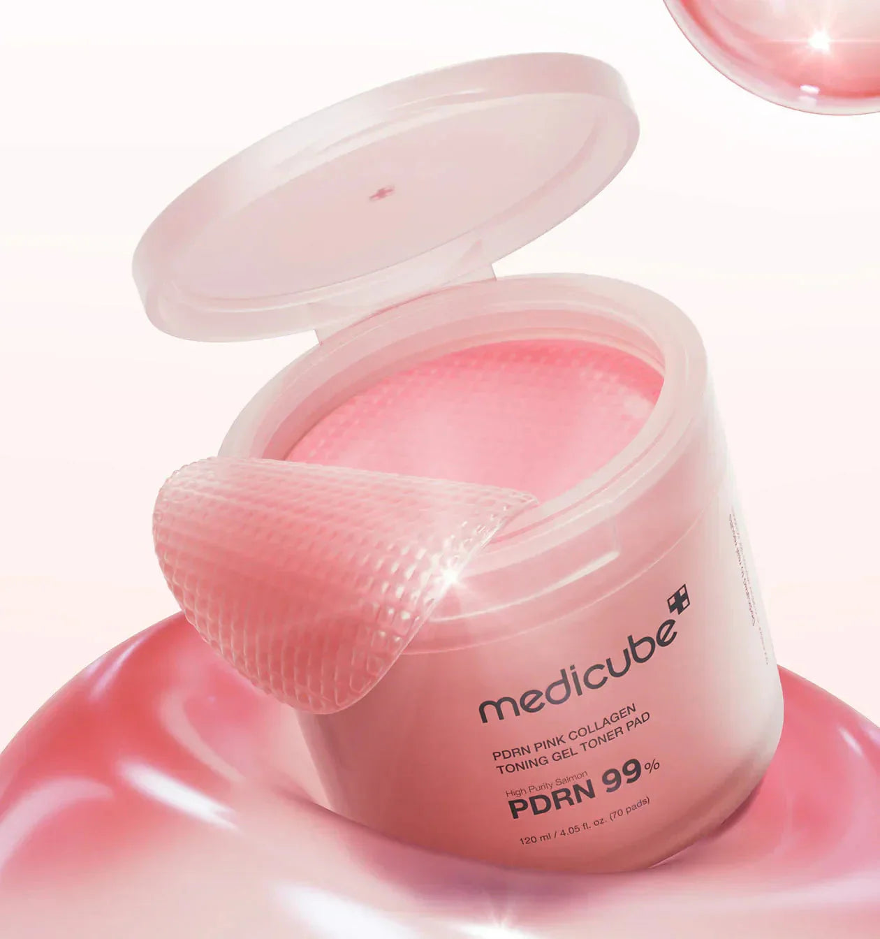 PDRN Pink Collagen Toning Gel Toner Pad 70 Pads