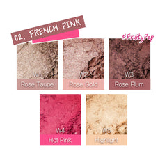 French Pink 5 Colors Eyeshadow