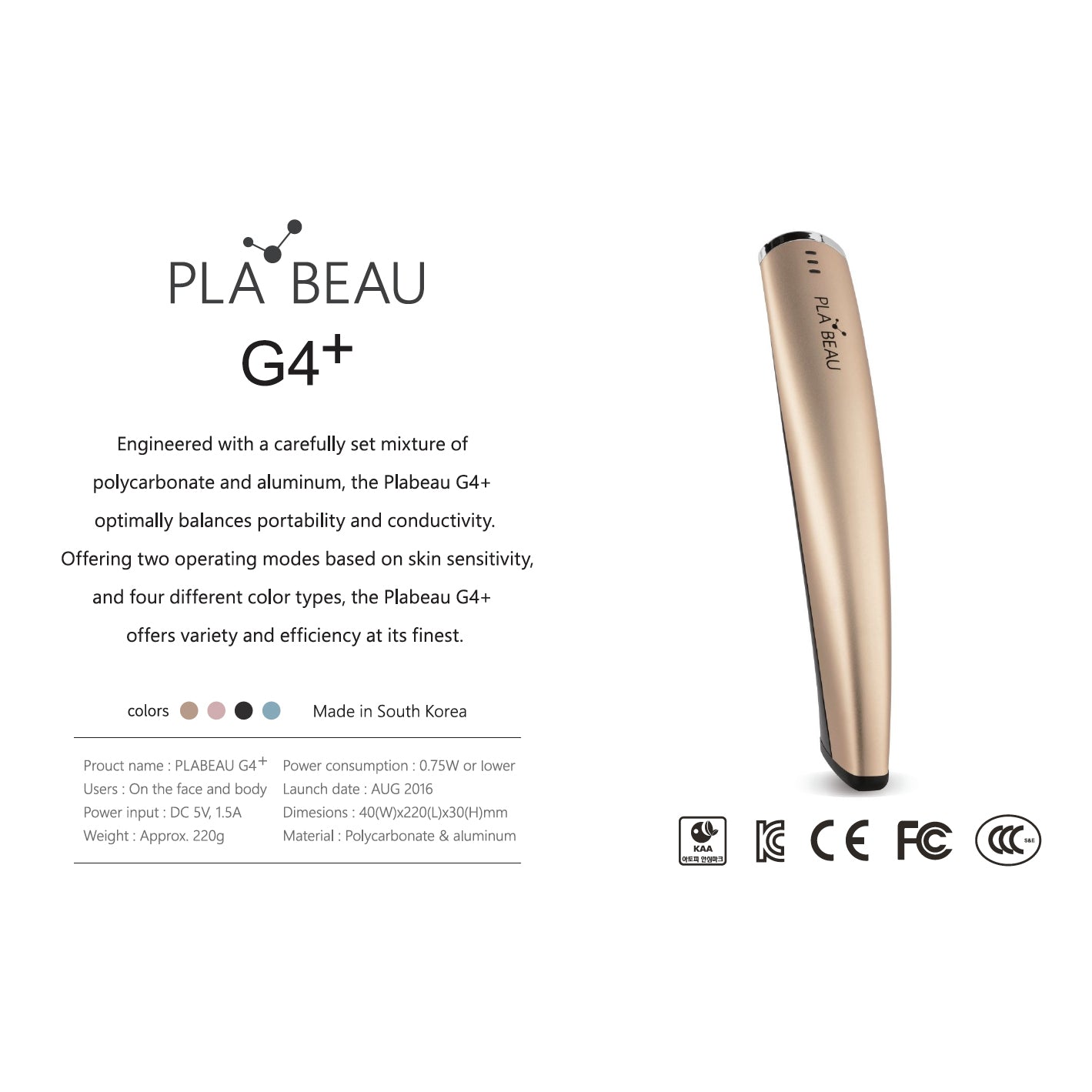 Plabeau G4+ Plasma Beauty Device – Twenties Beauty