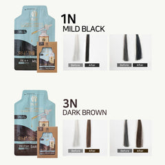 1N Mild Black Ampoule Shampoo Hair Color 4pcs