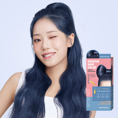 Ash Blue Keratin Hair Color 120g