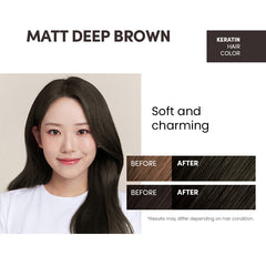 Matt Deep Brown Keratin Hair Color 120g