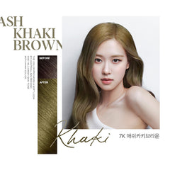 7K Ash Khaki Brown Hello Bubble Hair Color 95g