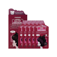 Wine Brown One Step Hair Color 5pcs